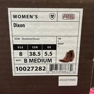 Womens Dixon ariat boots
